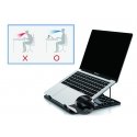 Conceptronic ERGO Laptop Cooling Stand Portatīvā datora statne Melns 39,6 cm (15.6") Conceptronic ERGO Laptop Cooling Stand Portatīvā datora statne Melns 39,6 cm (15.6")