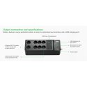 APC Back-UPS, 500VA/300W Floor/Wall Mount, 230V, 8x CEE 7/3 Schuko outlets, USB Type A Port, User Re