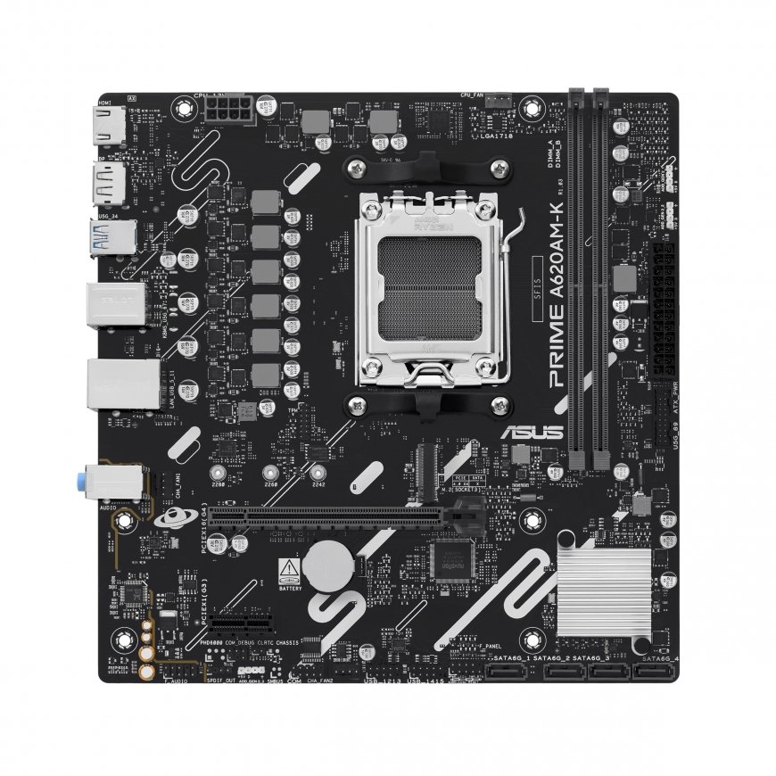 ASUS PRIME A620AM-K AMD A620A AM5 pieslēgvieta mikro ATX