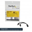 StarTech.com 3.5mm 4 Position to 2x 3 Position 3.5mm Headset Splitter Adapter - F/M StarTech.com 3.5mm 4 Position to 2x 3 Position 3.5mm Headset Splitter Adapter - F/M