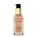 Max Factor Facefinity All Day Flawless 3 in 1 30 ml Pumppupullo Nestemäinen Warm Almond 045 Max Factor Facefinity All Day Flawless 3 in 1 30 ml Pumppupullo Nestemäinen Warm Almond 045