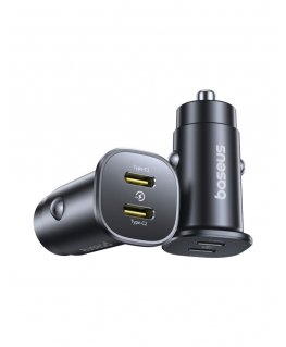 Baseus GoTrip Auto lādētājs C+C / QC 3.0 / 30W