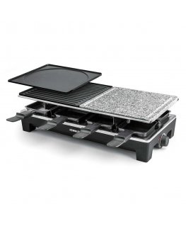 Rommelsbacher RCS 1350 raclette grill 8 person(s) 1350 W Black, Stainless steel