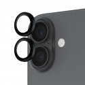 PanzerGlass ® Hoops® Camera Lens Protector Black iPhone 17 | iPhone 16 | 16 Plus Skaidri ekrano apsa
