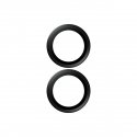 PanzerGlass ® Hoops® Camera Lens Protector Black iPhone 17 | iPhone 16 | 16 Plus Skaidri ekrano apsa