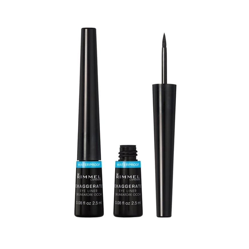Rimmel Exaggerate Waterproof подводка для глаз 2,5 ml Жидкий 003 Black – 4