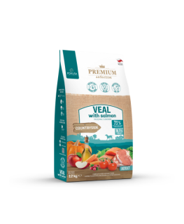 POKUSA Premium Selection Avinienė jautiena su lašiša suaugusiems - sausas šunų maistas - 12 kg