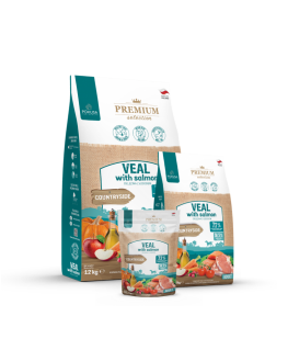 POKUSA Premium Selection Veal with Salmon Adult - Dry Dog Food - 3kg