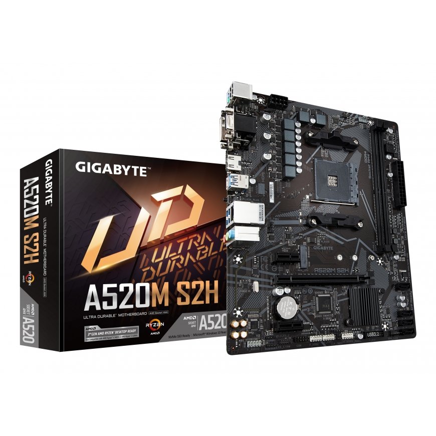 GIGABYTE A520M S2H mātes plate AMD