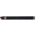 Gembird Power Distribution Unit PDU 10pcs C13 Sockets 1U 16A C19 Plug 2m Cable Gembird Power Distribution Unit PDU 10pcs C13 Sockets 1U 16A C19 Plug 2m Cable