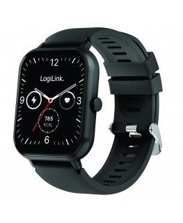 Logilink Smartwatch Case Edge 1.83" LCD Touch Screen BT5.2 Black
