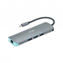 i-tec Metal C31NANODOCKLANPD dokstacija Vadu USB 3.2 Gen 1 (3.1 Gen 1) Type-C Sudrabs, Tirkīzs i-tec Metal C31NANODOCKLANPD dokstacija Vadu USB 3.2 Gen 1 (3.1 Gen 1) Type-C Sudrabs, Tirkīzs