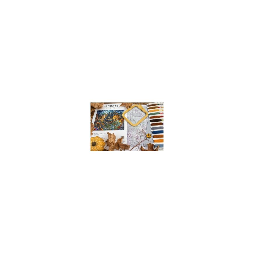 Letistitch ristpiste tikandid komplekt "Haunted Happenings" 38x31cm SLETIL9967 – 2