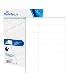 MediaRange MRINK149 self-adhesive label Permanent White 1200 pc(s)