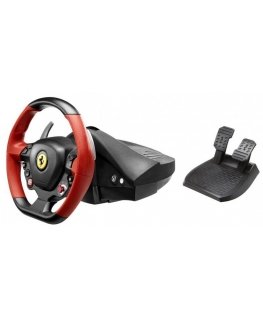 Thrustmaster Ferrari 458 Spider Must, Punane Juhtpult + pedaalid Xbox One