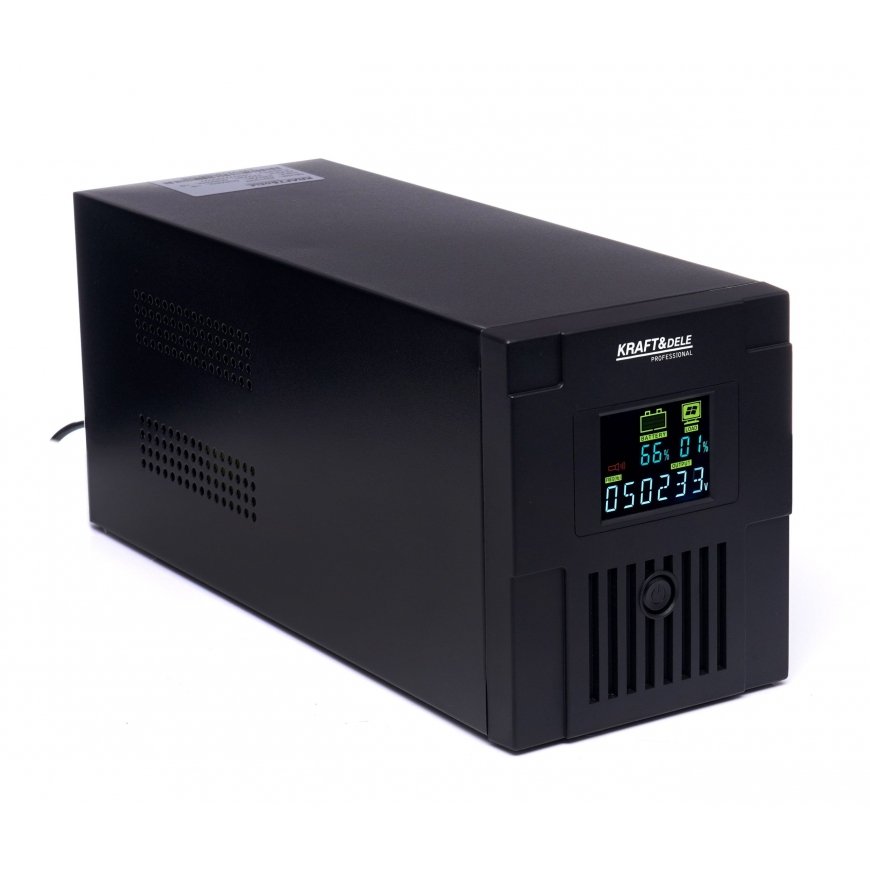 Qoltec Varmistuslähde hätätilanteisiin UPS 3-vaiheinen | 20kVA | 16KW | LCD | EPO | SNMP | USB | Verkkokäyttöinen | Matala taaju