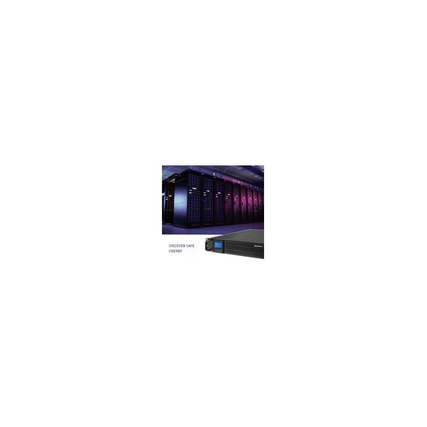 Qoltec Maitinimo šaltinis awaryjny UPS 3-fazis | 20kVA | 16KW | LCD | EPO | SNMP | USB | On-line | Mažo dažnio – 2