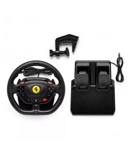 Thrustmaster T98-P FERRARI 296 GTB Черный Рулевое колесо+педали Аналоговый/цифровой ПК, PlayStation 4, PlayStation 5