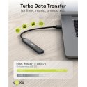 Goobay 74456 interface hub USB 3.2 Gen 1 (3.1 Gen 1) Type-A 5000 Mbit/s Light grey