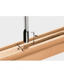 Tiesi pirštinäreikä freza LEMAN F408-712-40EL12 mm 8 mm