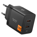 SPIGEN ESSENTIAL EE472EU 2-PORT NETWORK CHARGER 47W BLACK