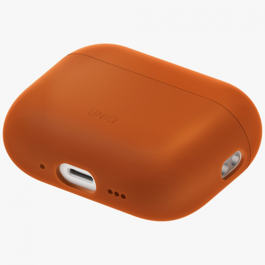 Etui UNIQ Lino do AirPods Pro 3 gen Silicone pomarańczowy – 2