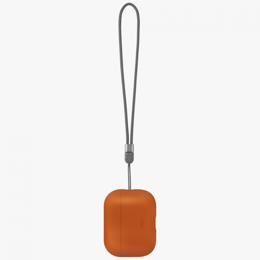 Etui UNIQ Lino do AirPods Pro 3 gen Silicone pomarańczowy – 5
