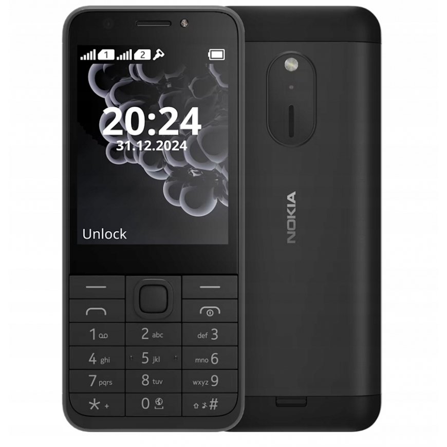 Nokia 230 TA-1609 DS telefons melnā