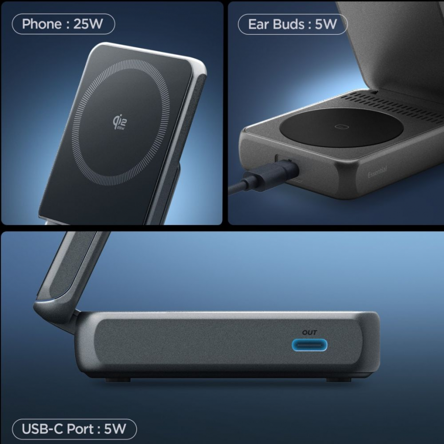 SPIGEN ESSENTIAL EF302MOQ Qi2.2 2IN1 MAGNETIC MAGSAFE WIRELESS C – 4