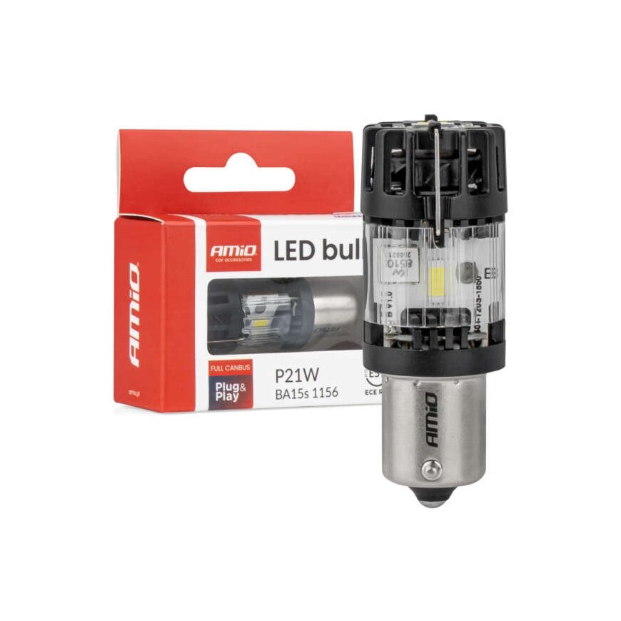 Lumitec BA15S P21W 12V Full Canbus LED Bulb White Amio-04688 – 2