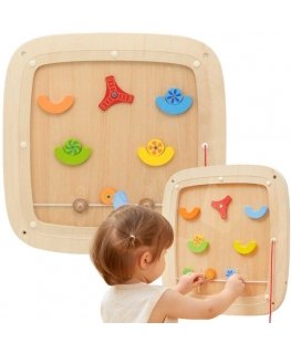 Viga Toys Koka sensorā tāfele bērniem Pinball VIGA
