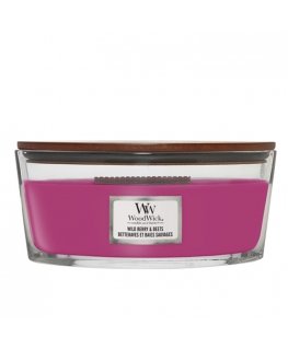 WoodWick Wild Berry & Beets vahaküünal Ümmargune Münt, Tammepuit, Oranž, Orris, Patšulipõõsas, Vaarikas, Maasikas 1 tk