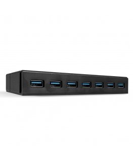 Lindy 43228 sąsajos šakotuvas USB 3.2 Gen 1 (3.1 Gen 1) Type-A 5000 Mbit/ai Juoda