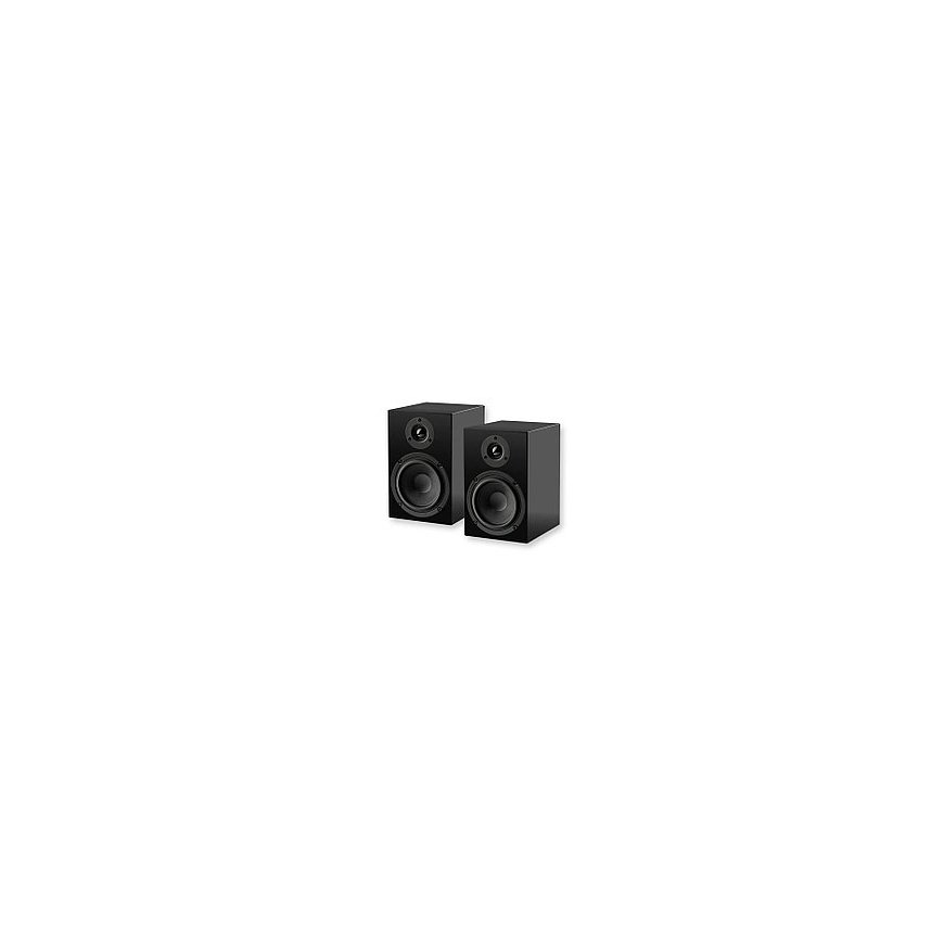 Pro-Ject Speaker Box 5 E Amplifier - 2-way bookshelf speaker system - color black gloss – 2