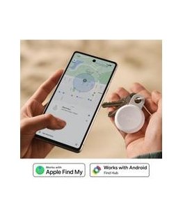 Chipolo LOOP – Laetav Bluetooth jälgija silikoonist aasaga iOS ja Androidile, 4 värvi: Savi, Kreem, Tumesinine, Koralli.
