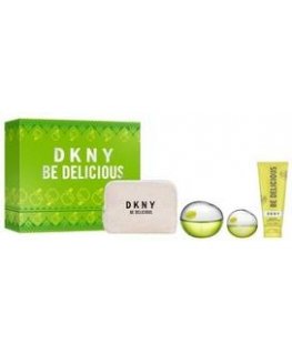 Donna Karan DKNY Be Delicious rinkinys: kvapusis vanduo 100 ml + kūno losjonas 100 ml + kvapusis vanduo 15 ml + kosmetinė