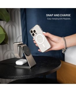 Fixed FIKSUOTAS "MagShell" back cover with MagSafe support, designed for Apple iPhone 17 Pro, transparent