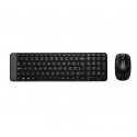 Logitech 920-003168 tastatūra Pele iekļauta Birojs RF Bezvadu QWERTY US International Melns
