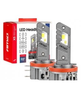Automobilių LED lemputės x5 Winger H15 49W 6000K CANBUS Amio-04685