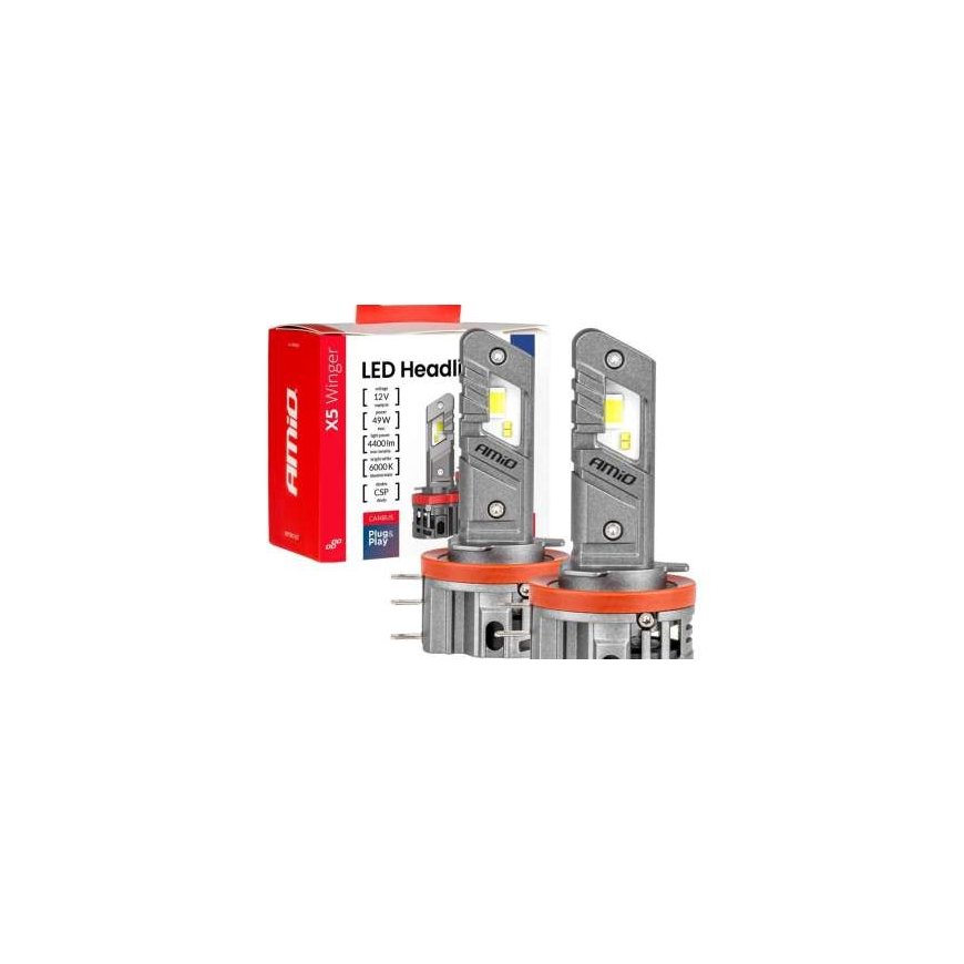 AMiO Auto LED spuldzes x5 Winger