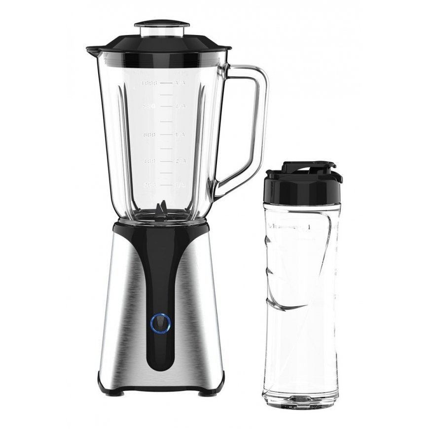 JOCCA 2311 blender 1 L Tabletop blender 350 W Black, Transparent