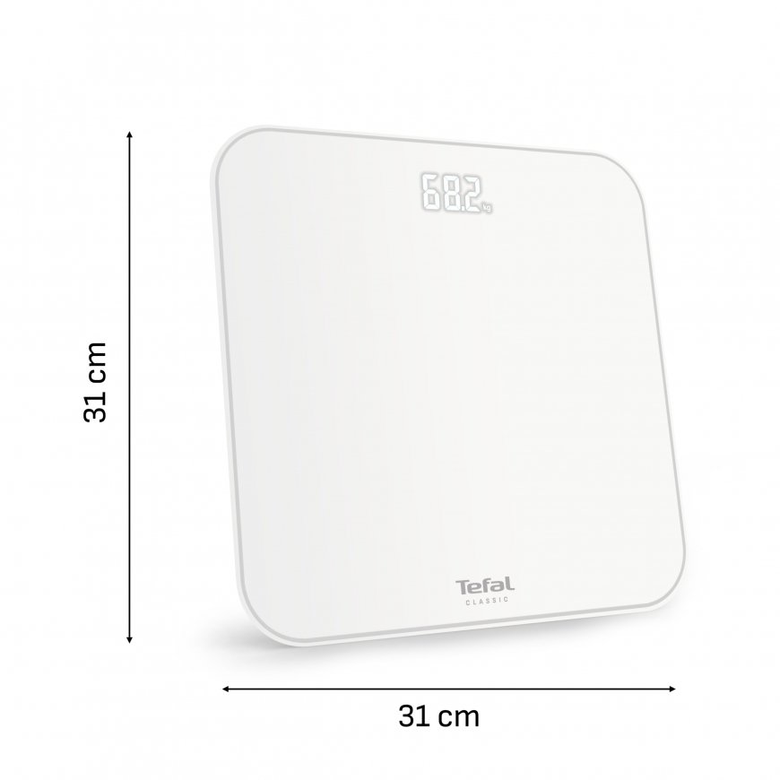 Tefal Classic PP1901V0 personal scale Square White Electronic personal scale – 3