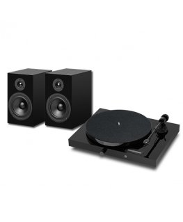 Комплект HiFi Pro-Ject JukeBox E1 Piano – полный стереоаудиосистема с проигрывателем винила.