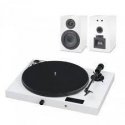 Pro-Ject JukeBox E1 HiFi Set (White) - complete stereo audio system with turntable Pro-Ject JukeBox E1 HiFi Set (White) - complete stereo audio system with turntable