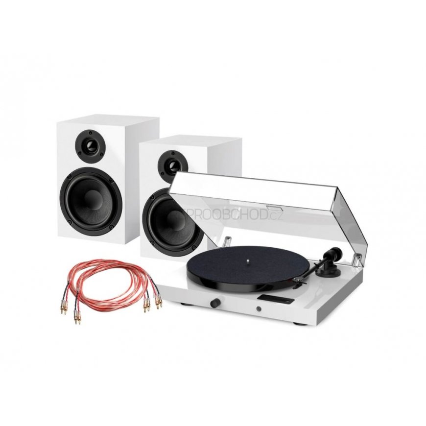 Pro-Ject JukeBox E1 HiFi Set (White) - complete stereo audio system with turntable – 2