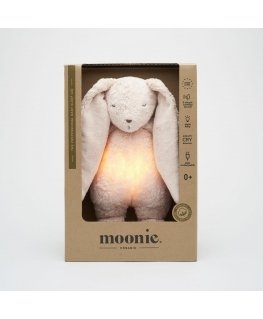 Moonie 2.0 migdukas Organic Humming Bunny - Rose äänen tallennusfunktiolla