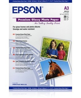 Epson Premium Glossy Photo Paper, DIN A3, 255 g/m², 20 arkkia
