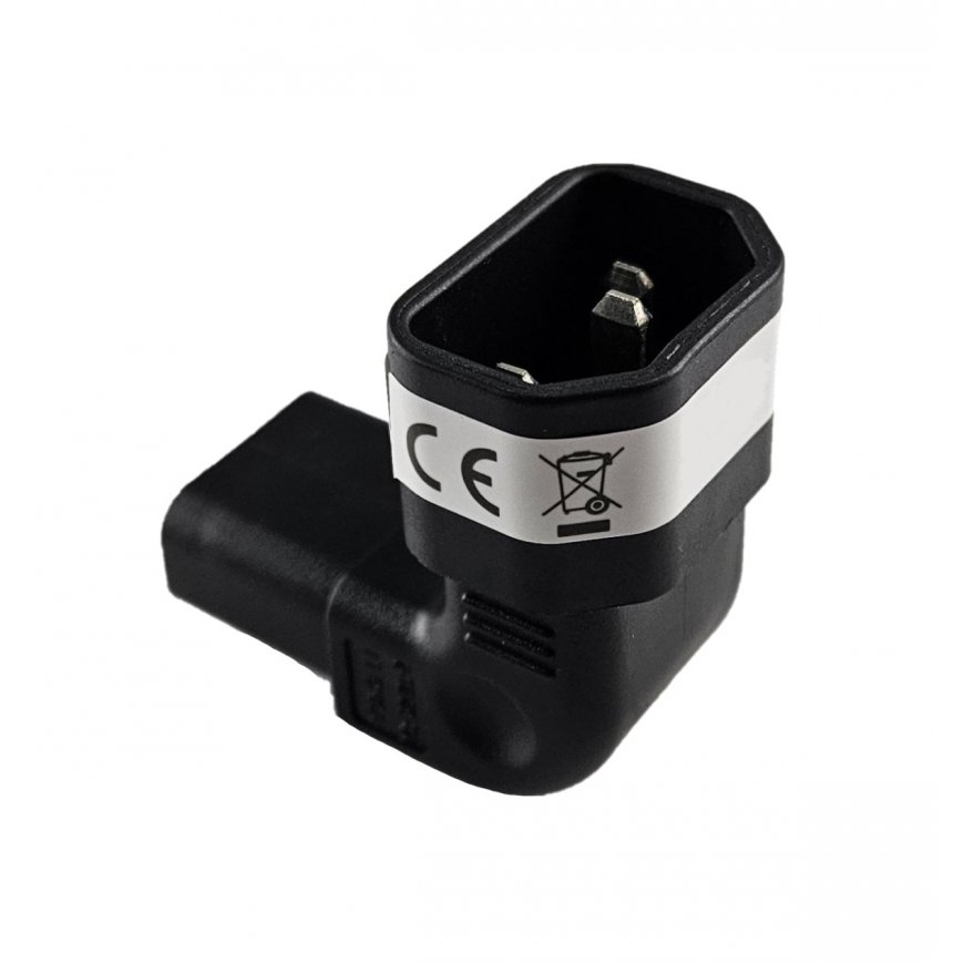 Premiumcord Vertikaalne nurgaadapter IEC C13 - IEC C14, pinge 230V, 10A – 2