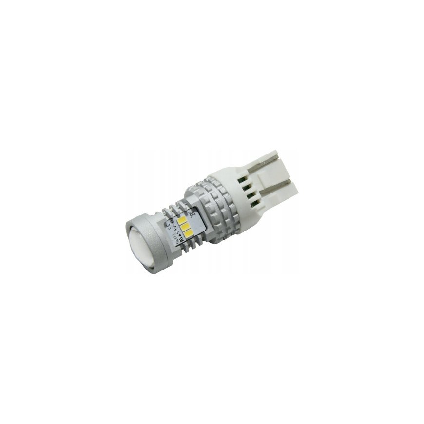 Led pirn Lumitec T20D 7443 W21/5W 12V Full Canbus Valge Amio-04687 – 2