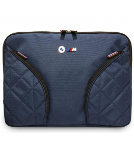 Bag BMW Nylon Pockets & Metal Logo Sleeve 14" navy
